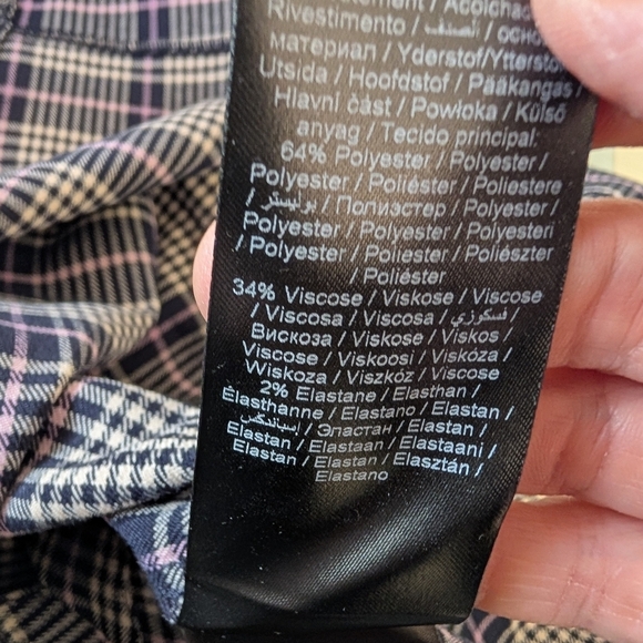 ICHI PLEAD MINI SKIRT SIZE 38 - Picture 6 of 6